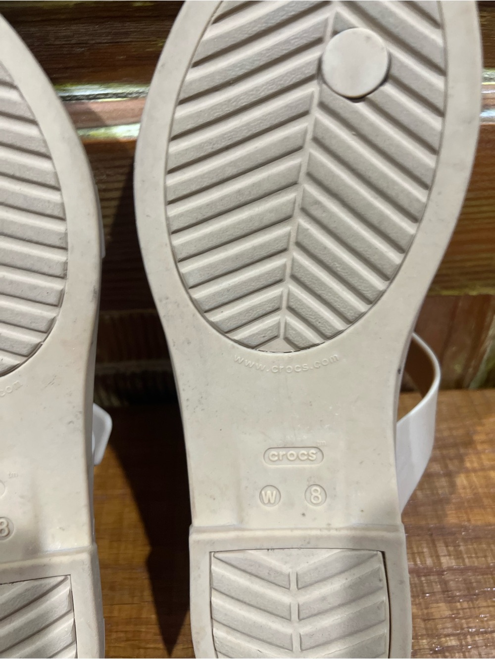 CROCS Women’s Beige Sandals - Picture 5 of 9